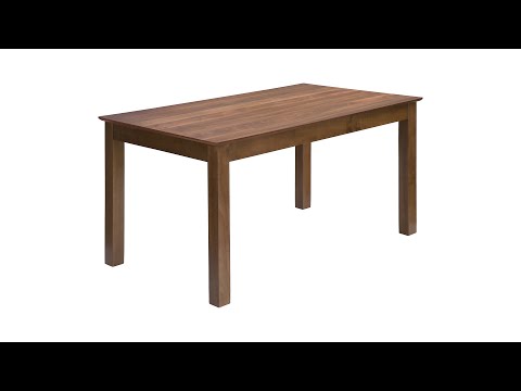 I 1314 Dining Table - 36"X 60" / Brown Walnut - Monarch Specialties