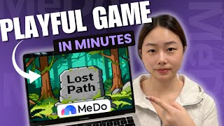 How to Make a Game from Scratch Using AI（MeDo tutorial）