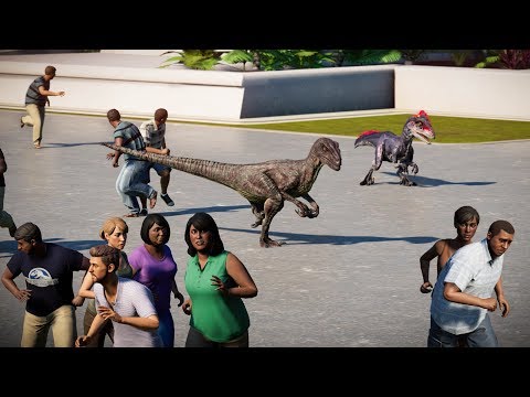 Velociraptor, Deinonychus, Dilophosaurus & Troodon Breakout! Jurassic World Evolution