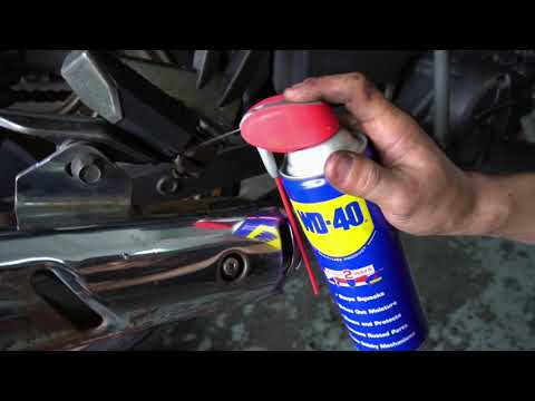 How to maintain Motorbike using WD-40