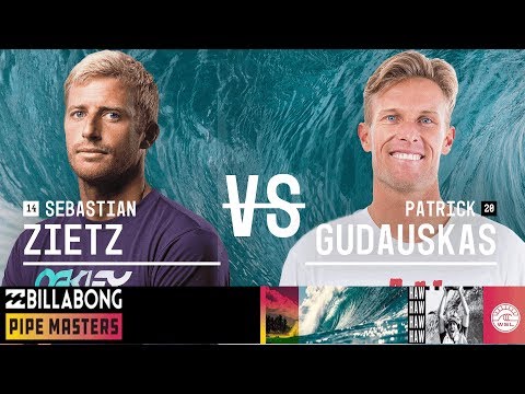 Sebastian Zietz vs. Patrick Gudauskas - Round Two, Heat 10 - Billabong Pipe Masters 2018