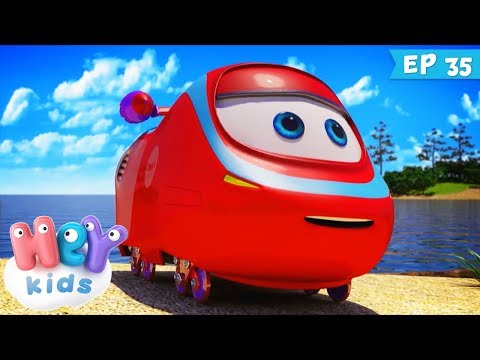 Trenulețele 🚂 Robinson Crusoe - Desene animate cu exploratori (ep. 35) | HeyKids