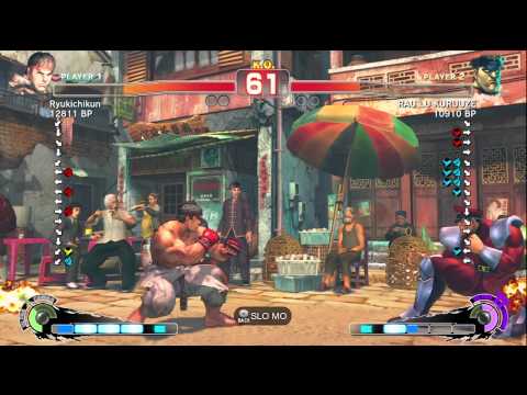 Ryukichikun [Ryu] vs RAU LU KURUUZE [Bison] SSF4 Japanese Online Ranked Matches - TRUE-HD