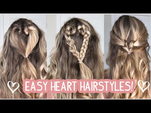 HOW TO: 3 EASY HEART HAIRSTYLES FOR VALENTINE'S DAY!