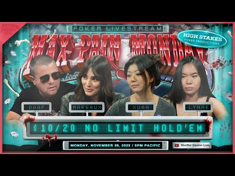 MAX PAIN MONDAY!! DGAF, Lynne, Margaux, Xuan &amp; Brandon Frazier!! Commentary by RaverPoker