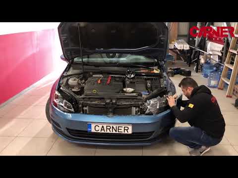 Headlights installation DRL VW Golf VII look 7,5