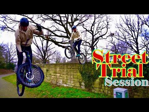 Street Trial Bike riding in Stuttgart - Streettrials session