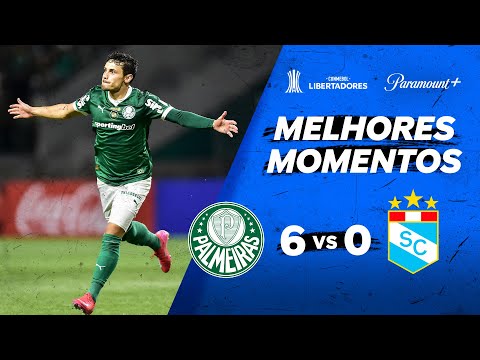 PALMEIRAS 6 x 0 SPORTING CRISTAL - CONMEBOL LIBERTADORES 2025 | Paramount Plus Brasil