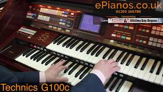 Technics G100c organ demonstration