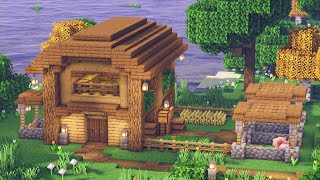 🐷How to: Easy Barn, Animal Pens and Stables | Minecraft!