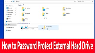 How to Password Protect External Hard Drive | Lock USB Drive With Password Without Any Software