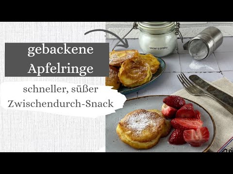 baked apple rings / apple fritters