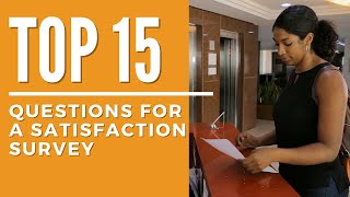 Key Customer Satisfaction Survey Questions You Need to Ask | Hotel Management Training