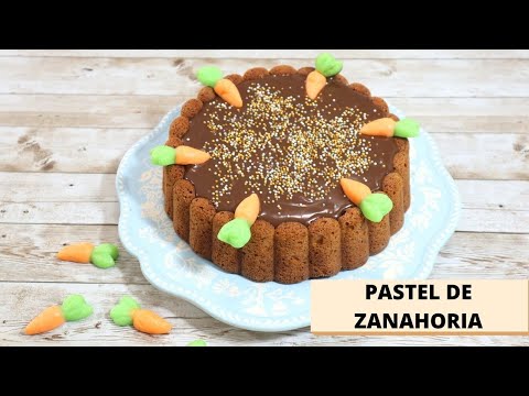 COMO HACER PASTEL DE ZANAHORIA CON CREMA DE CHOCOLATE | RAPIDO Y FACIL | Belkis Cakes