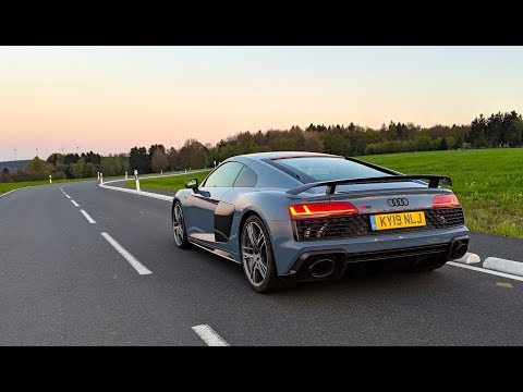 341kph in the AUDI R8 V10 Performance | New Car Review | Top Speed!