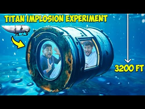 Titan Implosion Experiment | Pressure Crushed 200ltr Steel Drum