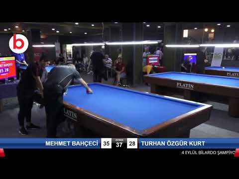 MEHMET BAHÇECİ & TURHAN ÖZGÜR KURT Bilardo Maçı - 4 EYLÜL BİLARDO ŞAMPİYONASI - SİVAS-2.TUR