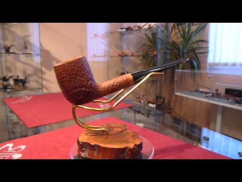 Pipa in radica billiard sabbiata - www.paronellipipe.it