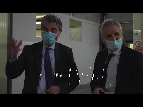 Con l'assessore Baccelli nello stabilimento Hitachi di Pistoia