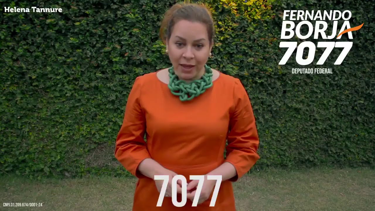 Apoio da Helena Tannure ao candidato a Deputado Federal Fernando Borja