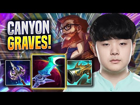 CANYON PLAYS GRAVES WITH NEW BUFFS! - DK Canyon Plays Graves JUNGLE vs Nidalee! | Season 2022