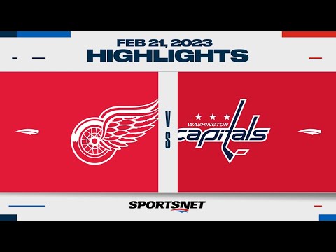 NHL Highlights | Red Wings vs. Capitals - February 21, 2023