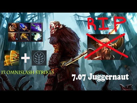 Juggernaut 17 omnislash  instant kill - Dota 2 juggernaut patch 7.07 new meta build gameplay