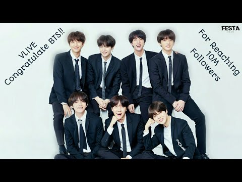 180727 VLIVE Congratulate BTS For Reaching 10M Followers
