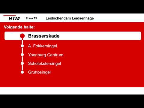 [HTM Tram Den Haag] Omroepen Lijn 19 Delft Station - Leidschendam Leidsenhage