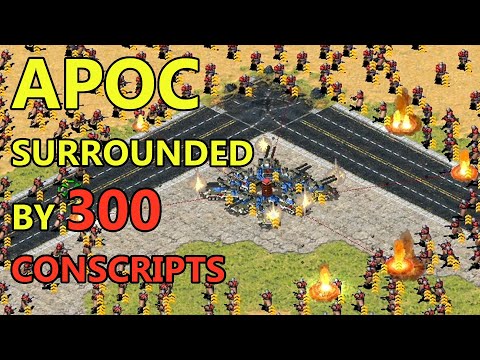 8 Apocalypse vs 300 Conscripts - [Red Alert 2]