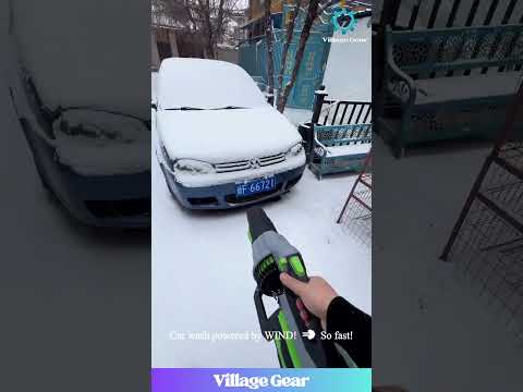 This Blower DESTROYS Ice & Snow! ❄️ Satisfying Winter Cleaning! #powertool #satisfyingvideo #winter