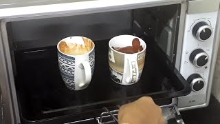 How to make Mug Cake in OTG oven? Eggless Chocolate and Vanilla mug cake/Stainless steel in OTG oven
