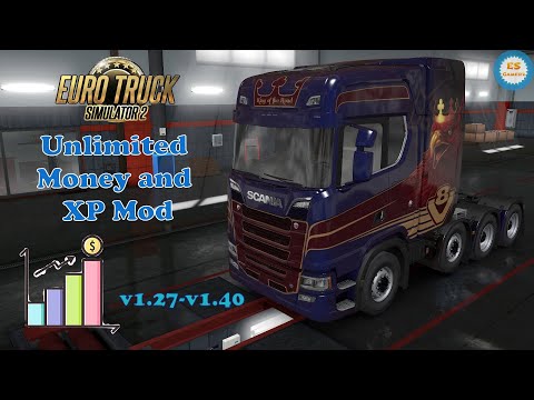 Unlimited XP and Money Mod | Euro Truck Simulator 2 | ETS2 v1.35