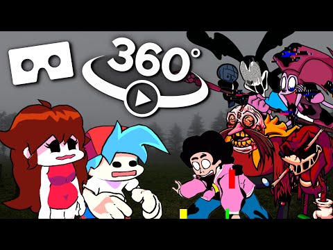 FIND THE CORRUPTED CHARACTERS! | Friday Night Funkin' 360º Video