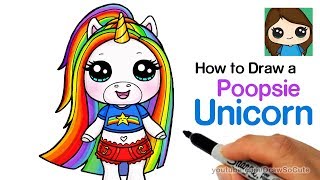 How to Draw Poopsie Slime Surprise Unicorn Rainbow Brightstar