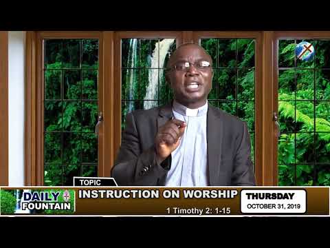 DAILY FOUNTAIN OF OCTOBER 31, 2019 - VEN. DR. TIMOTHY AGBO