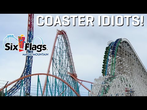 Coaster Idiots Go to Six Flags Magic Mountain!! ft Johan Lenox