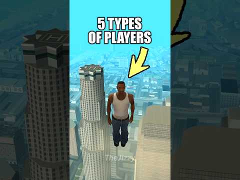 5 Types of Players in GTA San Andreas 😂 #gta #gtasanandreas #shorts
