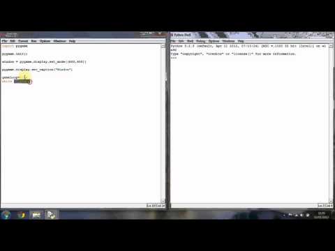 Python Pygame Tutorial 3 Creating A Window
