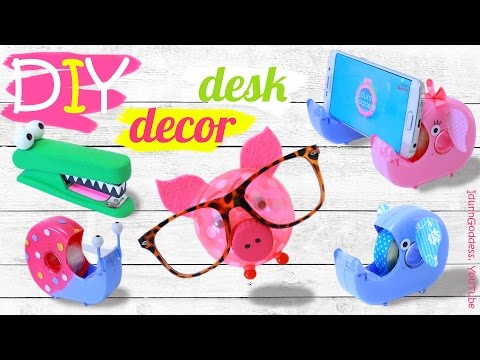 DIY Desk Decor And Organization Ideas – How To Make Cute Animals Desk Set