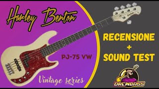 Video thumbnail for Recensione + Sound test  Basso Elettrico Harley Benton PJ 75 Vintage Series by DrewBass