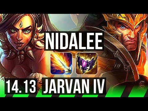 NIDALEE vs JARVAN IV (JGL) | Rank 1 Nida, Legendary, 65% winrate, 15/2/4 | EUW Challenger | 14.13