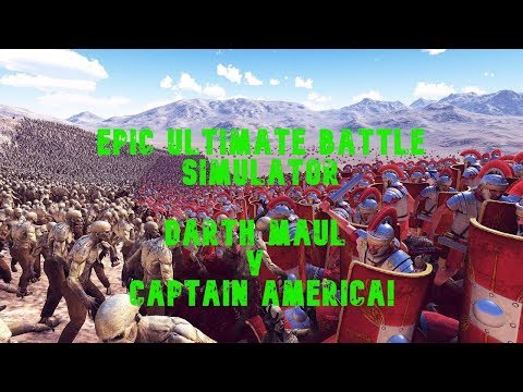 Ultimate Epic Battle Simulator - Darth Maul V Captain America - WHO WILL WIN???