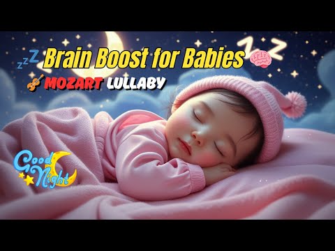 Mozart Lullaby 🧠 Brain Boost for Babies | Sleep Fast in 5 Minutes 🎵