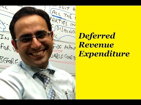 Basic Accounting Terms Video 16 What is Deferred Revenue Expenditure