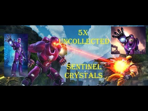 5x uncollected SENTINEL crystals
