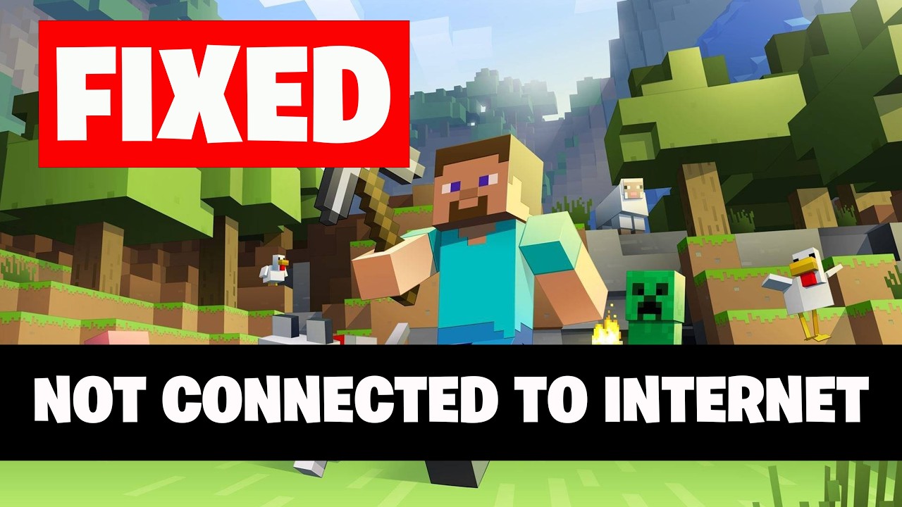 Minecraft Launcher/Minecraft Game Error You're Not Connected To The Internet On PC FIX