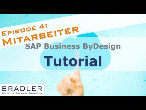 SAP Business ByDesign - Tutorial: Mitarbeiter einstellen und versetzen - Folge 4 | Bradler GmbH