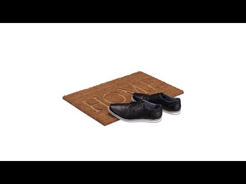 Fußmatte Home Braun - Naturfaser - Kunststoff - 60 x 2 x 40 cm