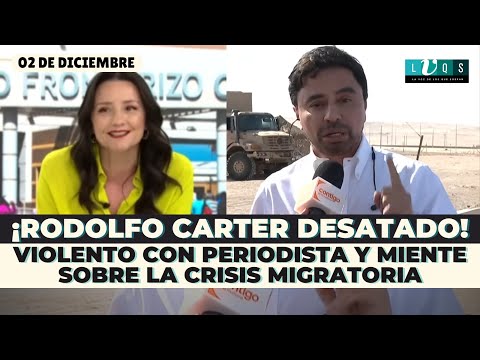 🔴¡Carter desatado! Violento con periodista y miente sobre la crisis migratoria con fines políticos